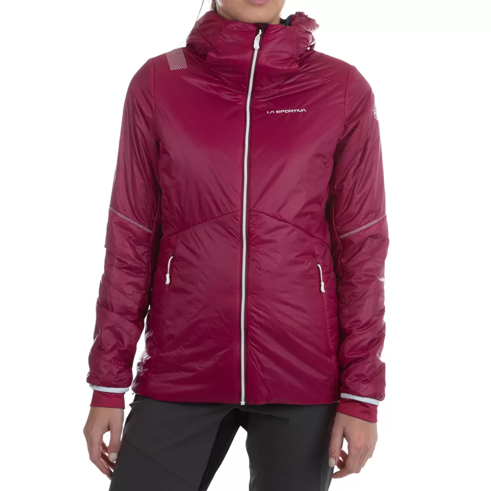 Sale | Jackets^La Sportiva ALPINE GUIDE PRIMALOFT HOODY W Storm Blue/Cherry Tomato