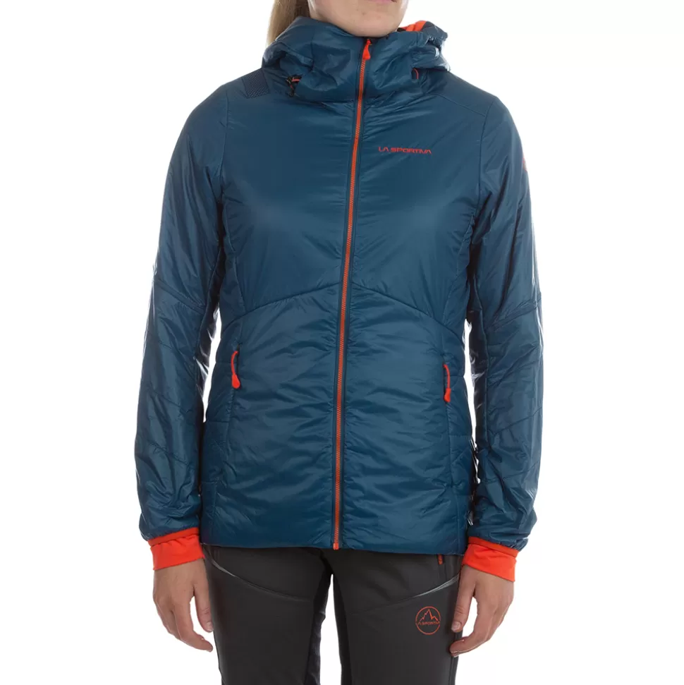Sale | Jackets^La Sportiva ALPINE GUIDE PRIMALOFT HOODY W Storm Blue/Cherry Tomato