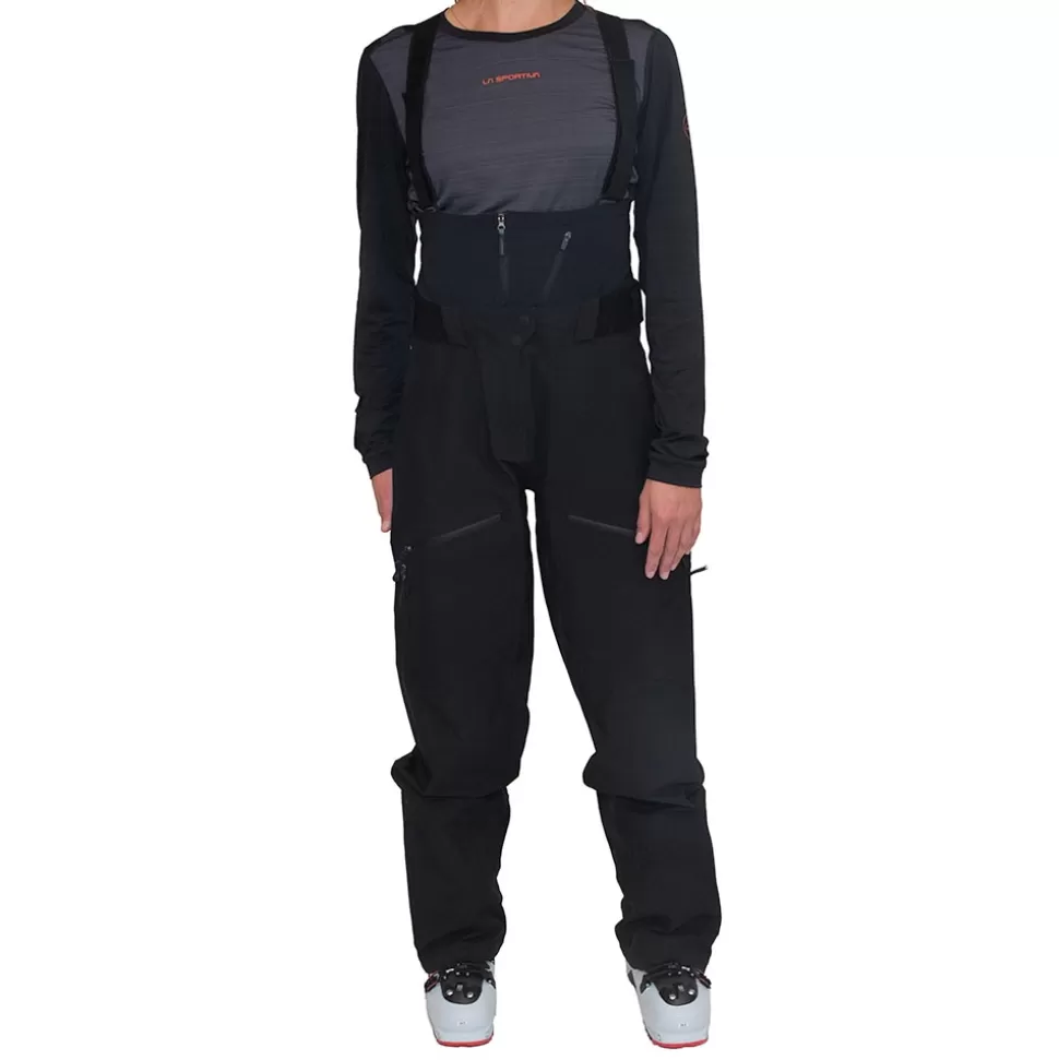 Sale | Pants^La Sportiva CHASER EVO SHELL BIB PANT W Black/Cherry Tomato