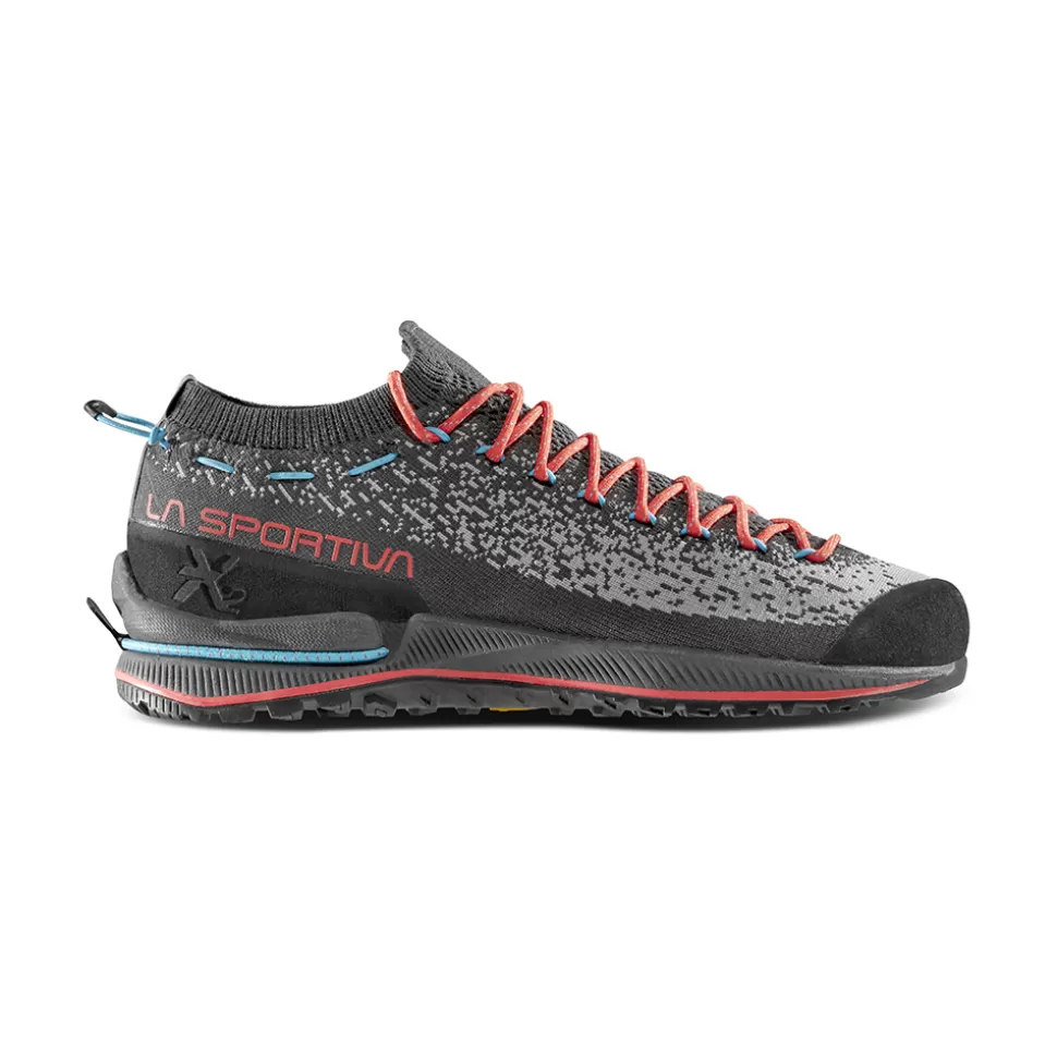 Approach^La Sportiva TX2 EVO WOMENS Carbon/Hibiscus